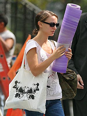 Natalie Portman and yoga. Also, yoga is great exercise!