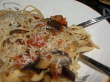 Angel Hair Pasta with Fresh Roasted Marinara Sauce Photo