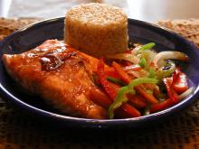 Baked Salmon Dinner Photo