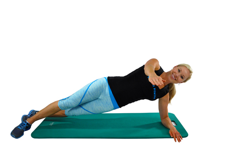 Side Plank with Arm Extension Action