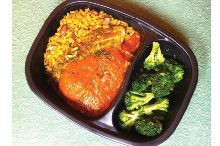 Bistro MD Blackened Tilapia with Roasted Red Pepper Sauce