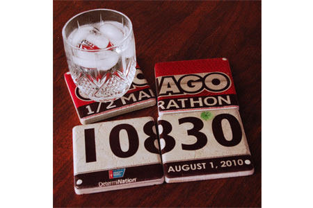 Race Bib Coasters