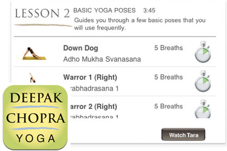 Deepak Chopra Authentic Yoga iPhone App
