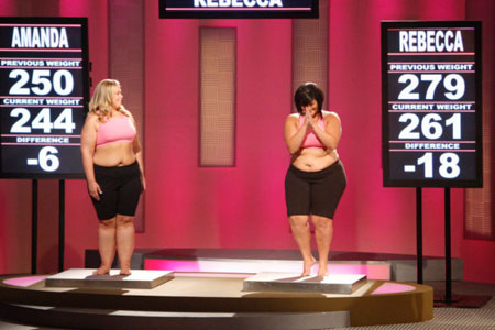 Team Pink: Rebecca Meyers and Amanda Arlauskas