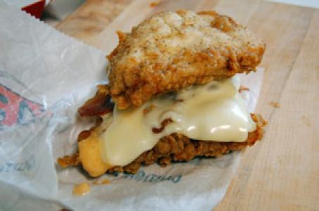 KFC Double Down Chicken Sandwich