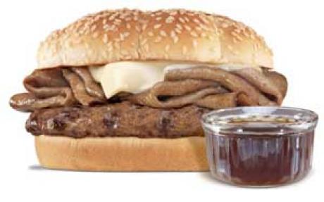 Hardee's French Dip Thick Burger