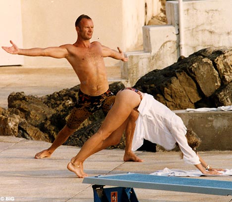 Sting and yoga