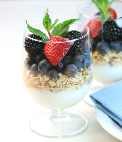 blueberries and oats