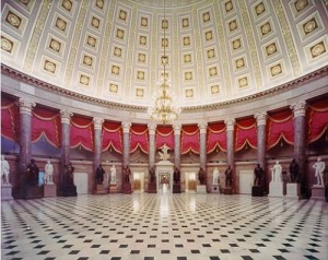 Statuary Hall in the Capitol Building will be the backdrop for Obama's inaugural luncheon.