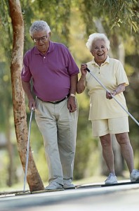 healthy elderly couple