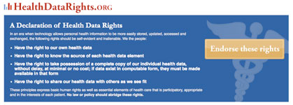 health data rights declaration