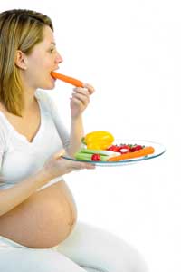healthy pregnant woman