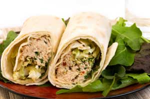 healthy tuna salad wraps