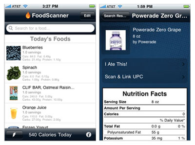 foods scanner iphone app