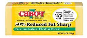 cabot reduced fat cheddar cheese