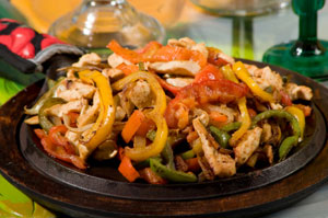 chicken fajitas