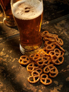 pretzel and beer