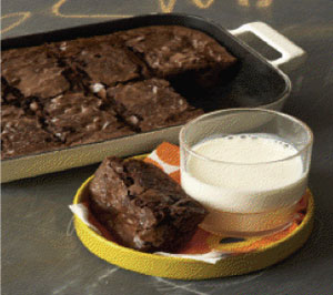 Chef Rocco's brownies from "Now Eat This" have only 53 calories per serving.
