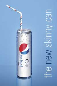 Diet Pepsi Thinner Can 