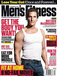 McConaughey Men's Health Cover