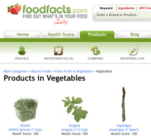 FoodFacts website