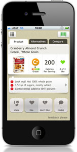 Fooducate iPhone App Screen Shot