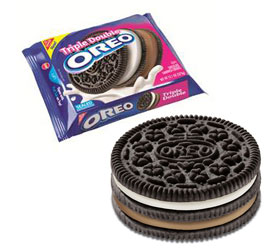 Triple Double Oreo cookie and package