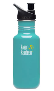 Klean Kanteen water bottle in blue