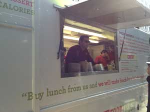 Rocco DiSpirito Serves Lunch from the Now Eat This Truck