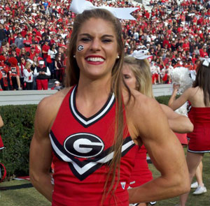 Georgia cheerleaer Anna Watson
