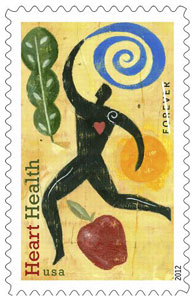 heart health awareness stamp