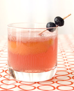 old fashioned with blueberries