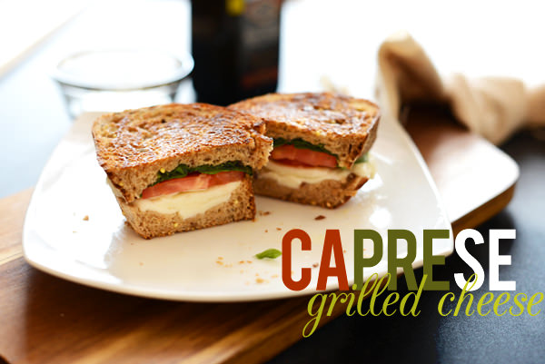 Caprese grilled cheese sandwich 2