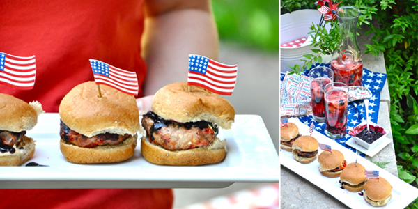 july 4th burgers and sangria