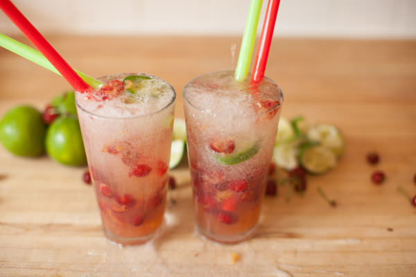 cherry limemade with jalapenos