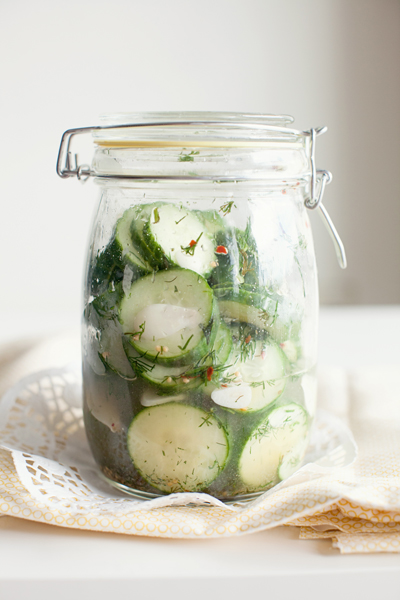homemade pickles jar
