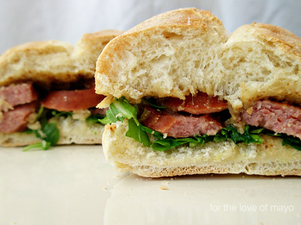 kielbasa sandwich love of mayo