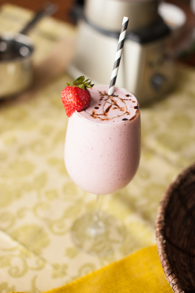 balsamic and strawberry milkshake