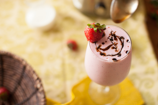 strawberry balsamic milkshake