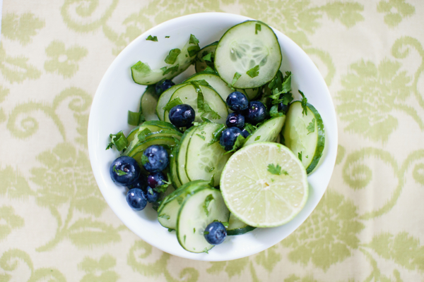 blueberry cucumber salad