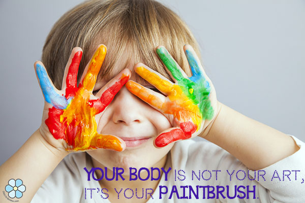 Body paintbrush quote