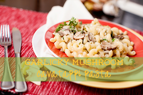 mushroom cavatappi pasta recipe