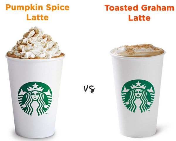 Pumpkin Spice vs Toasted Graham Latte