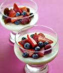 Buttermilk Panna Cotta with Berries Photo