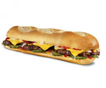 Carl's Jr. Footlong Cheeseburger