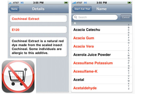 Don't Eat That iPhone App