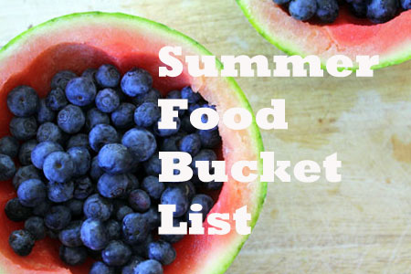 Summer Food Bucket List 
