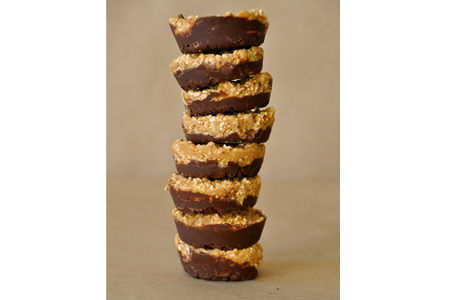 Popped Amaranth Peanut Butter Cups