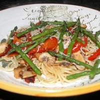Asparagus With Penne Pasta Photo