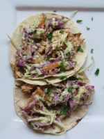 BBQ Chicken Tacos with Avocado Coleslaw Photo